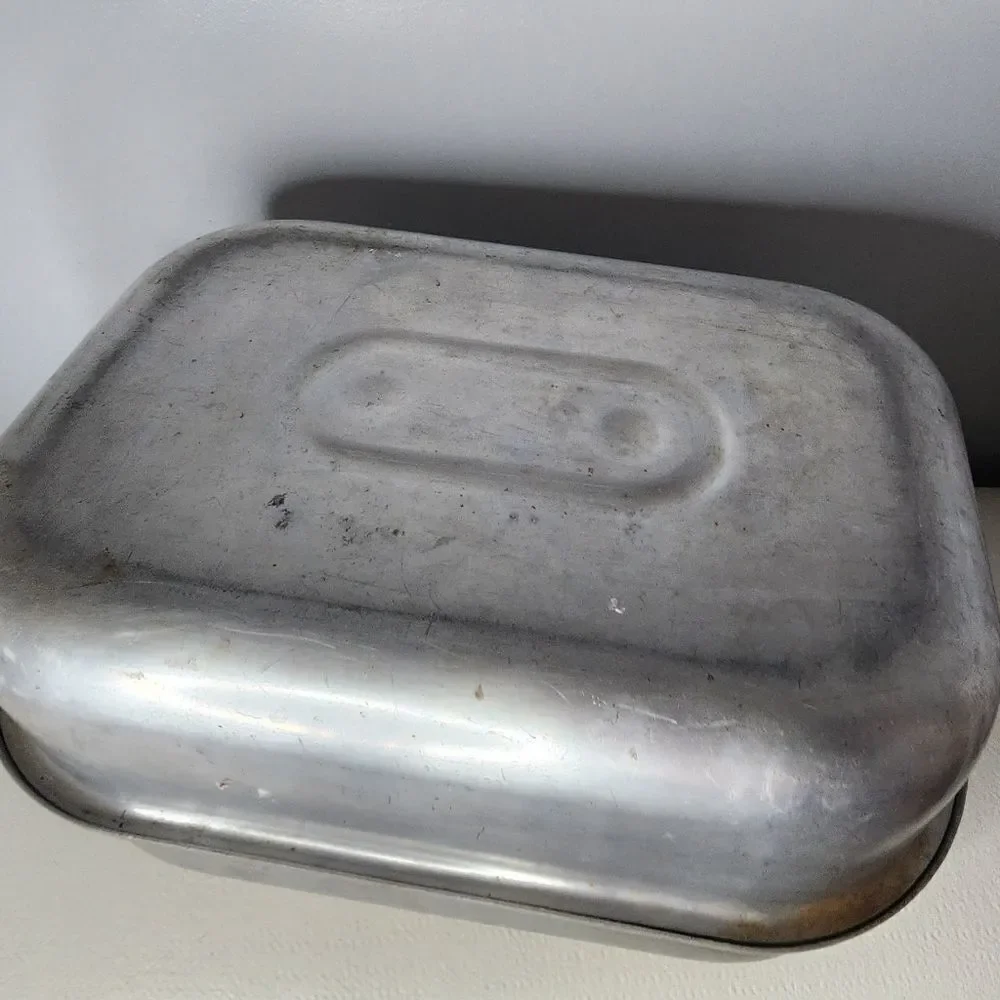 Antique Aluminum Royal Chef Poulsen Nardon Lidded Roaster No. 125 Los Angeles CA